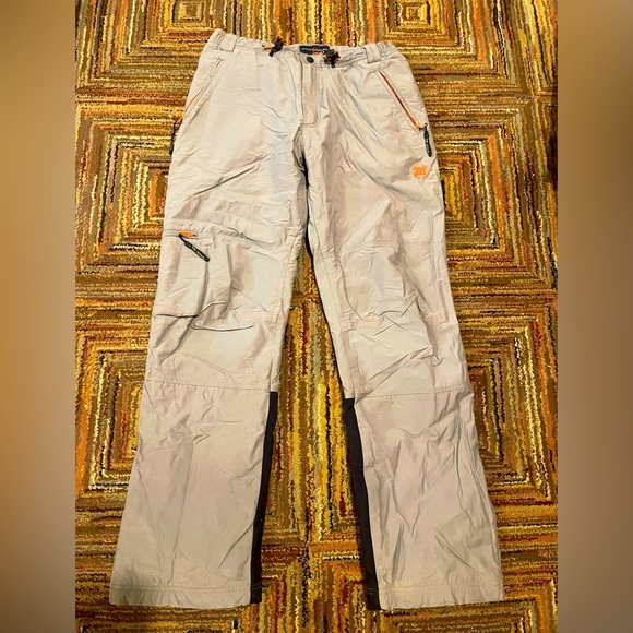 TRIPLE FIVE NYC SOUL Gray Snow Ski Fleece Lined Pants Sz 12 Man/ Woman - Picture 1 of 9